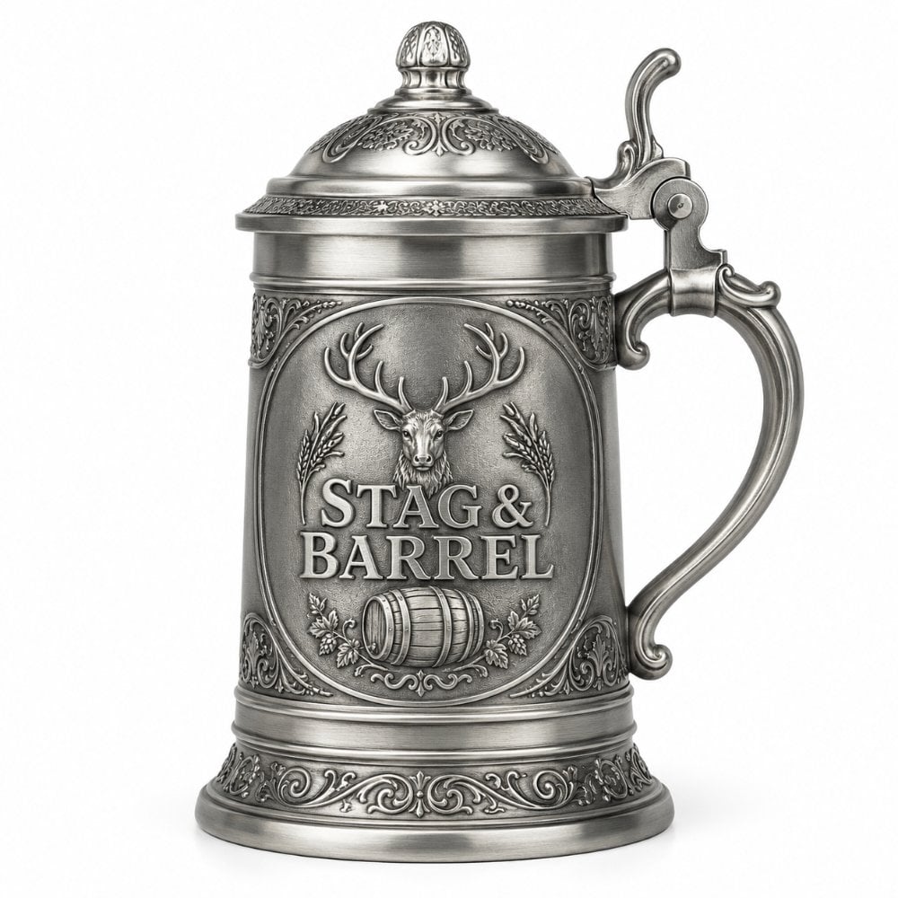 Pewter-Lid Steins