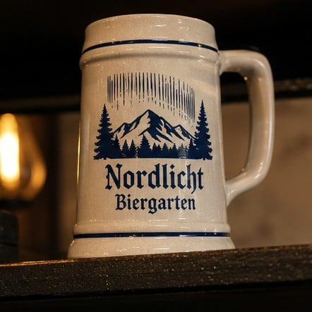 Branded beer steins for bars and taverns