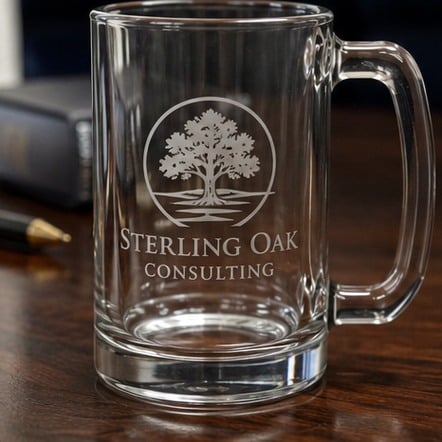 Custom beer steins for corporate awards and retirements
