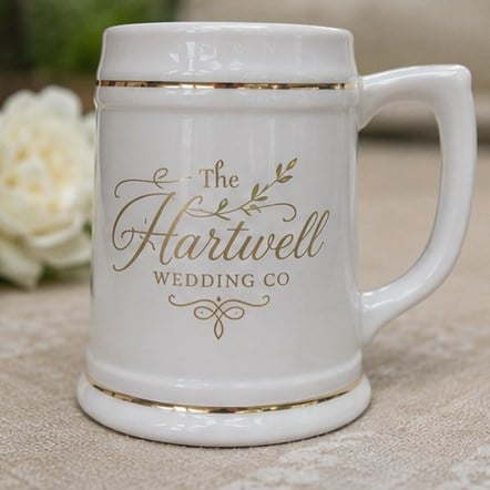 Custom beer steins for weddings and groomsmen